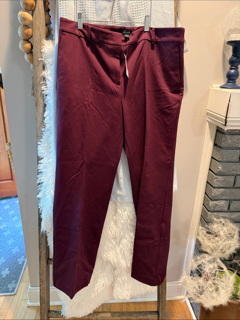 Ann Taylor Wine-Red trousers size 14